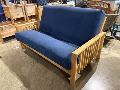 Mission Style Navy Blue Bench