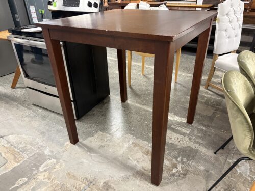 WORLD MARKET Dark Wood Square Bar Table