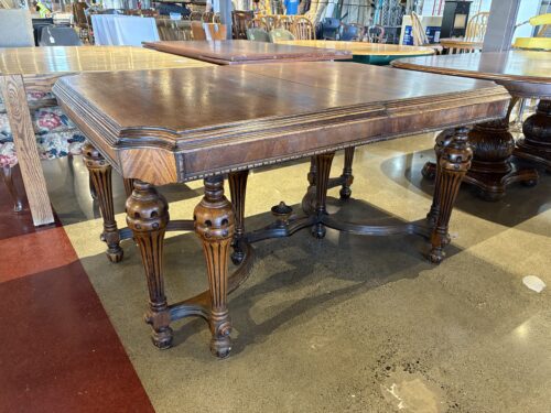 Vintage Renaissance Revival Rectangular Dining Table