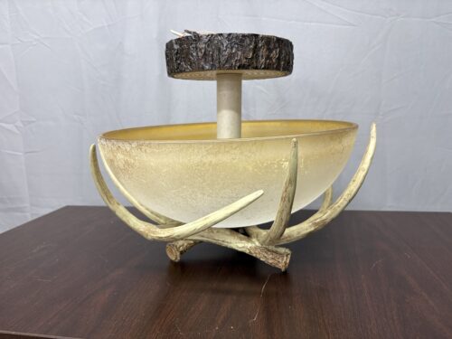 Rustic Antler Semi Flush 3-Light Fixture