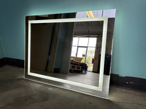 NEW! TOOLKISS Frameless Rectangular Dimmable LED Vanity Mirror with Anti-Fog Mode