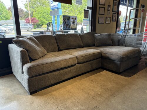 MAX HOME Modern 2-Piece Gray Sectional