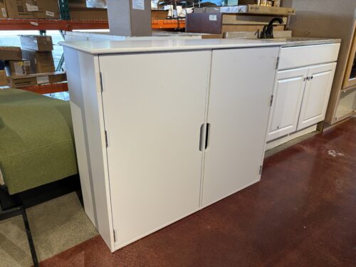NEW! STYLEWELL Brisa 42" Inch Bright White 4-Shelf Storage Hutch