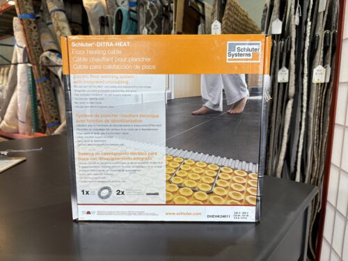 NEW! SCHLUTER SYSTEMS Ditra Heat Floor Heating Cable 10.7 Sq Ft 240V 135W 0.6A