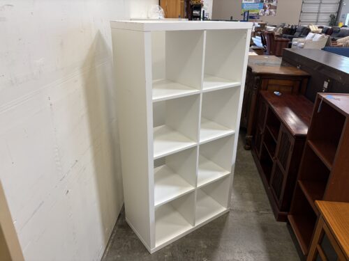 IKEA Kallax Modern White 8 Cube Organizer