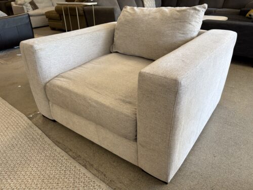 JONATHAN LOUIS Sandy Grey Modern Square Arm Chair