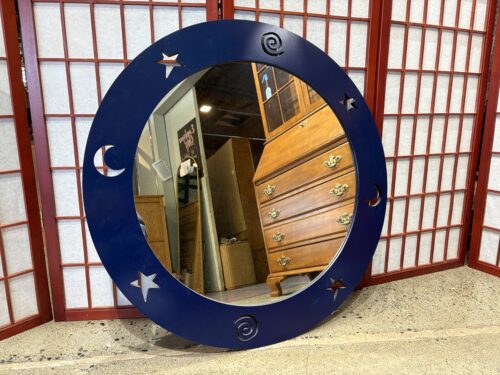 STROUPE MIRROR BDI Becker Designed 1990s Celestial Wall Mirror