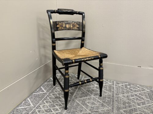 L. HITCHCOCK  Vintage Ornate Painted Dining Room Chair