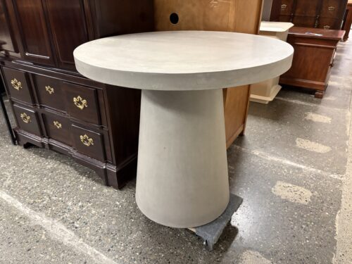 Stone Grey Round Tapered Base Table