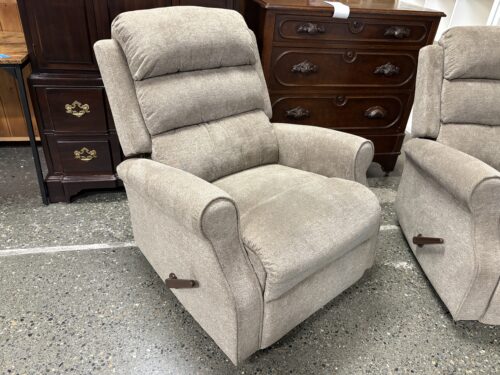 Warm Grey Manual Reclining Armchair