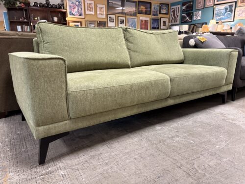 Moss Green Fabric Modern Sofa