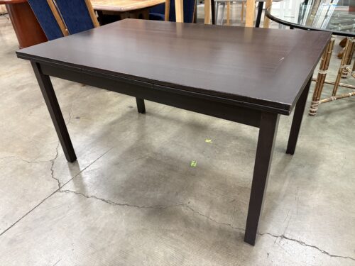 Deep Espresso Extending Wooden Dining Table with Internal Pocket Leaves