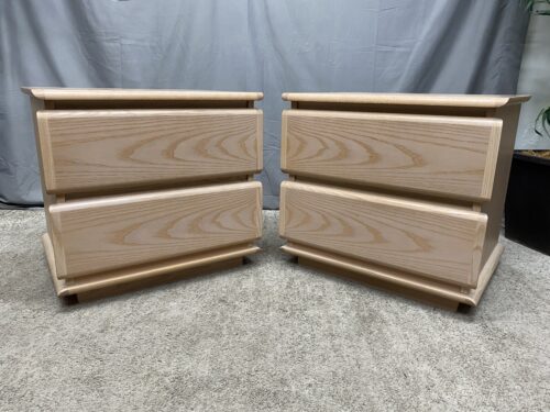 JESPER INTERNATIONAL Modern Made in Denmark 2-Drawer Closed Nightstand (Set of 2)