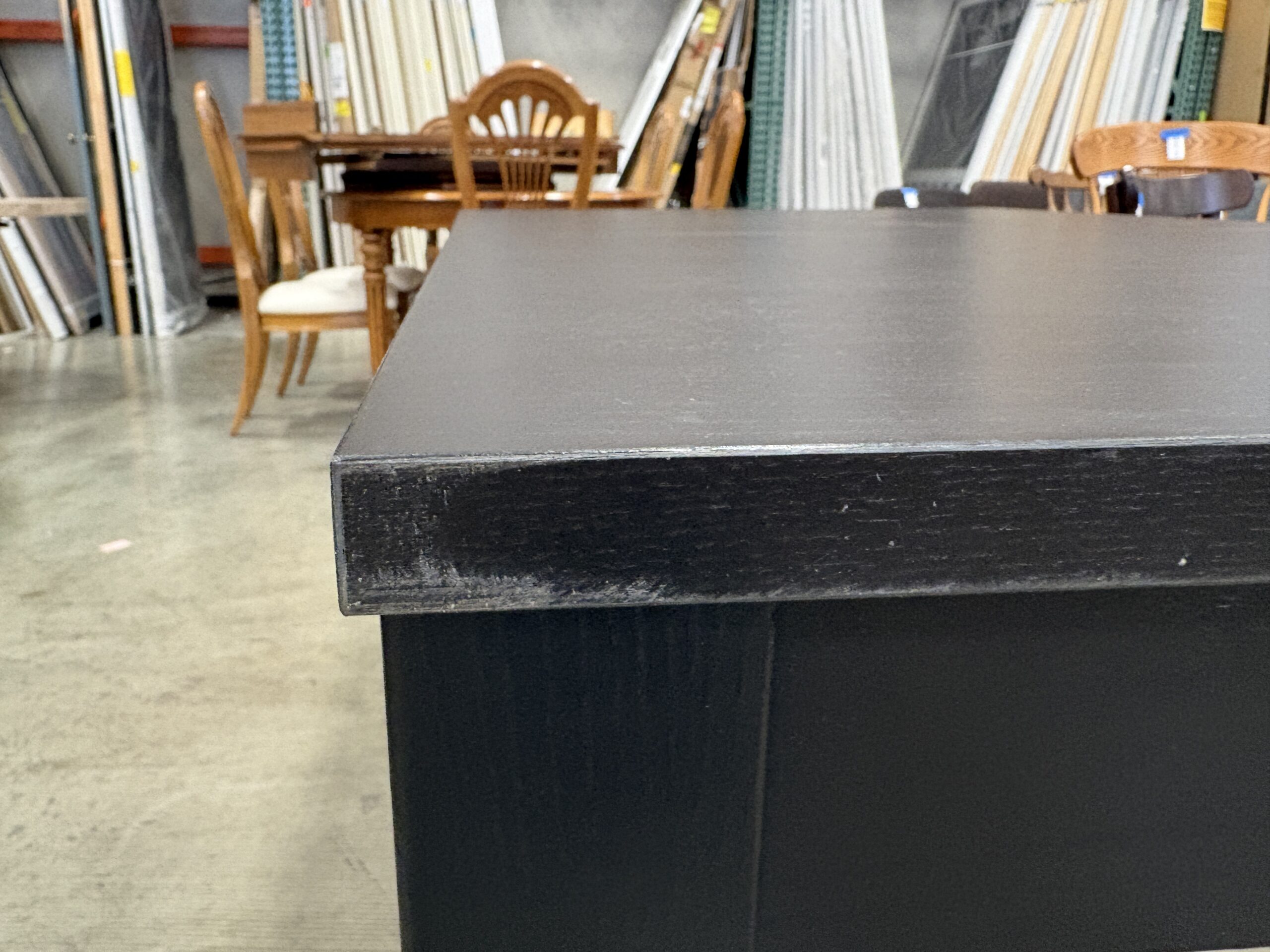 IKEA Bjursta Black Extendable Dining Table with 2 Extension Leaves