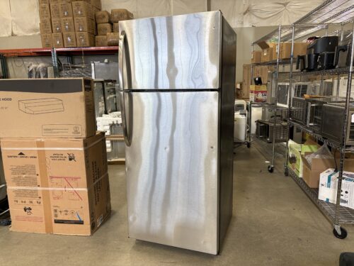 GE Stainless Steel Top-Freezer Refrigerator Model #GTZ18BBEDRSS