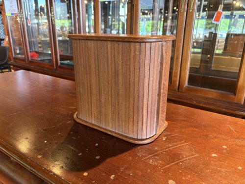 KALMAR DESIGNS Vintage Teak Wood Cassette Tape Holder Storage