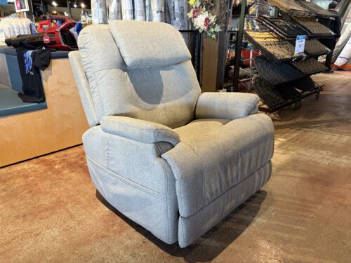 NEW! FLEXSTEEL Zecliner Gray Power Lift Recliner with Multi Backrest Control