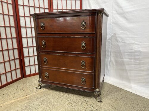 BOMBAY Company Empire Style Bachelors Three Drawer Nightstand
