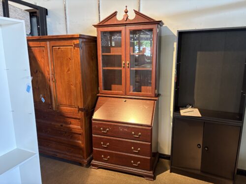 Traditional Secretary Desk with Adjustable Top Shelving
