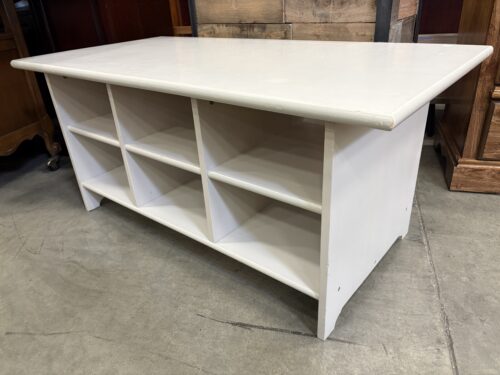 Modern Wooden Media Stand with Open Shelving
