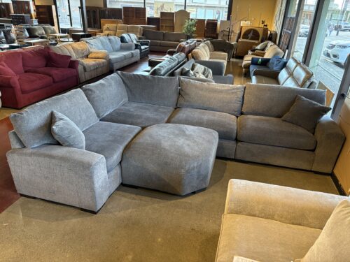 Five Piece Modular Sectional in Steel Grey