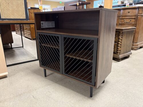 WALKER EDISON Modern Iron Door Bar Cabinet