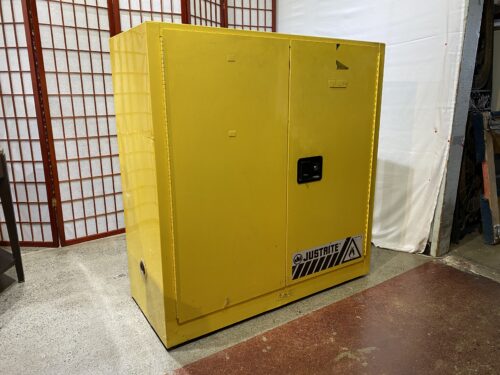 JUSTRITE  Sure-Grip EX Yellow 30-Gallon Flammable Safety Cabinet