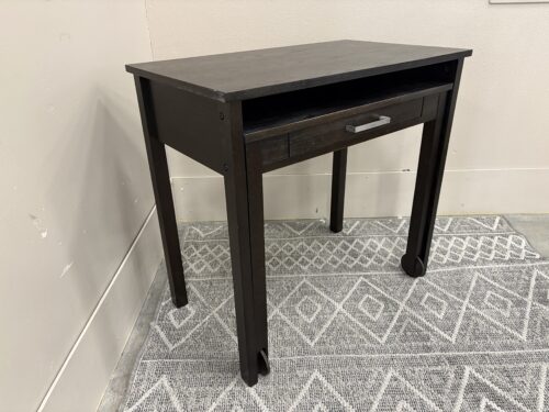 Unique Espresso Finished Roll Out Nesting Computer Desk