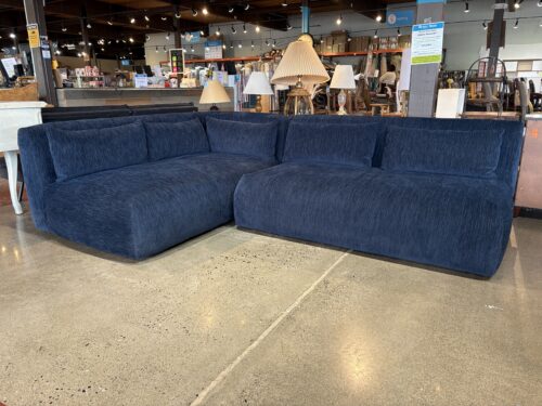 JOYBIRD Carin Sectional in Navy Blue