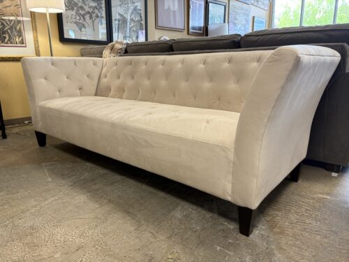 Ivory Tufted Chesterfield Sofa