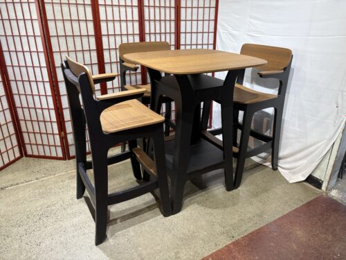 LEDGE LOUNGER Haven Hightop Two Tone Outdoor Table Set in Urban Harvest (Set of 3)
