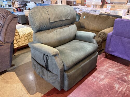GOLDEN TECHNOLOGIES Comforter Series Green Extra Wide Power Rising Chair with Multi Massage Controls