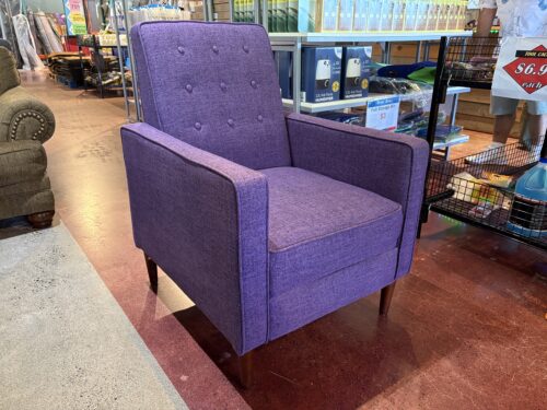 NOBLE HOUSE Mervynn Muted Purple Pushback Reclining Chair
