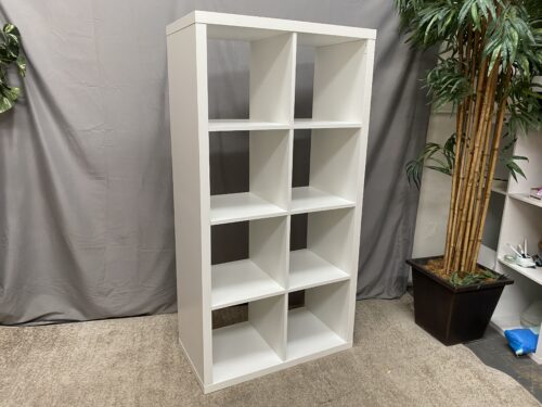 IKEA Kallax White 8-Cube Shelving Unit