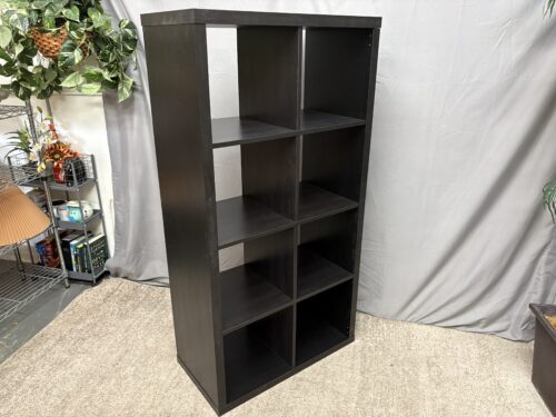 IKEA Kallax Black 8-Cube Shelf