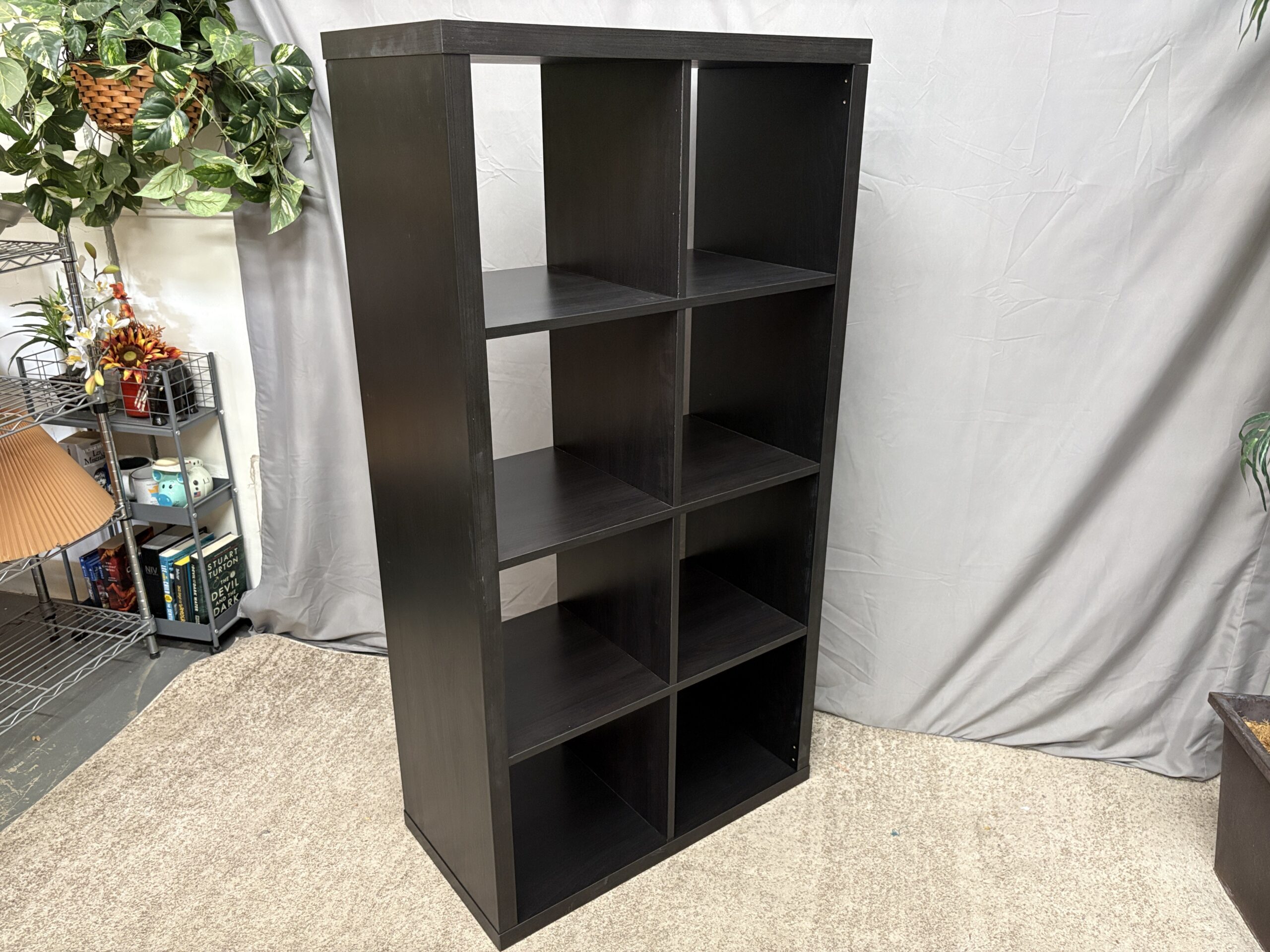 IKEA Kallax Black 8-Cube Shelf