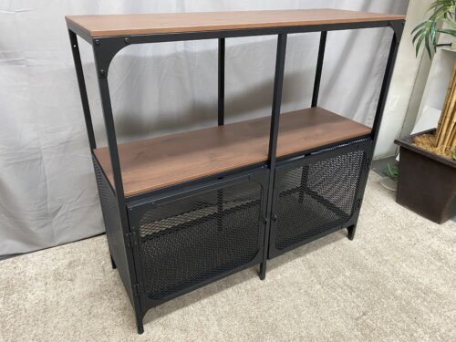 IKEA Fjallbo Rustic Black & Brown Console Table
