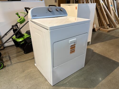 White 7-cu ft Vented Front Load Electric Dryer