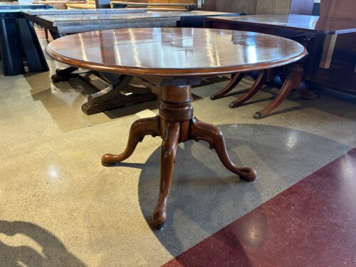 Victorian Style Round Pedestal Dining Table