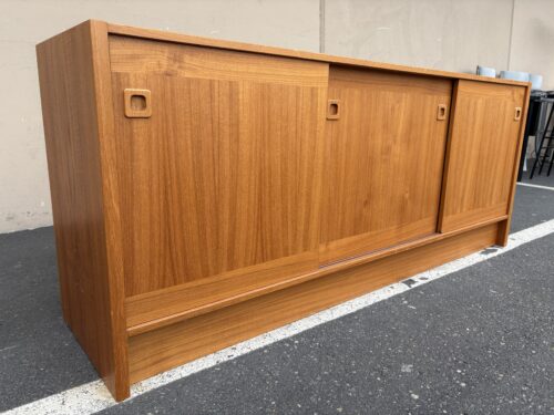 CLAUSEN CABINETS Vintage Mid-Century Modern Made In Denmark Teak Sideboard