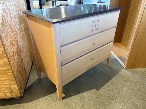 BARONET Made in Canada Postmodern Solid Maple Three-Drawer Chest