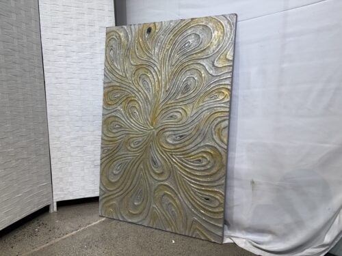 Modern Textured Abstract Wall Art with Swirl Design