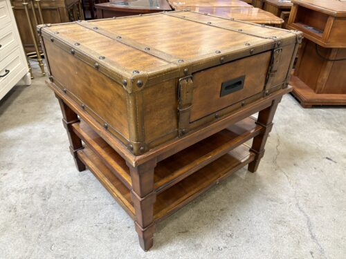 ASHLEY Flanders Collection Unique Trunk Inspired Accent Table