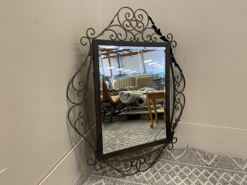 Decorative Wrought Iron Border Mirror