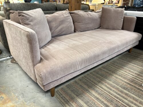 JOYBIRD Lewis Grand Modern Track Arm Sofa in Mauve
