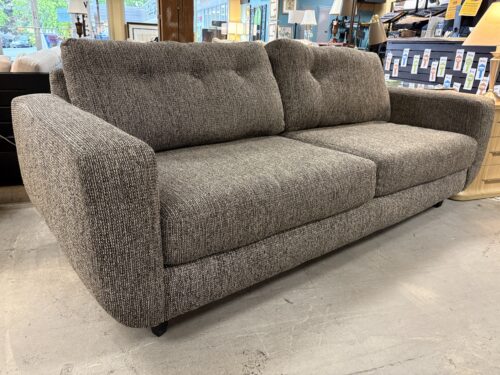 SOFA MASTERS Modern Curved Frame Heather Grey Tufted Sofa