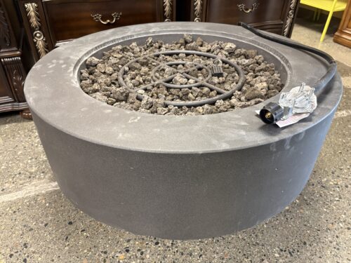 RESTORATION HARDWARE Salento Onyx Round Fire Table