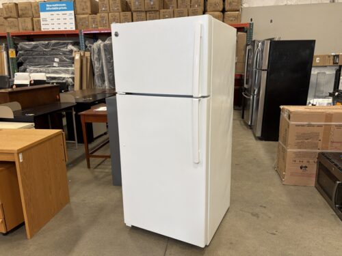 GE White Top-Freezer Refrigerator Model #GTE16DTHMRWW