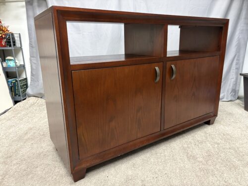 CRATE & BARREL Passages Dark Wood Media Console