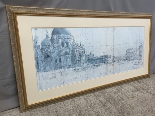 "Chiesa Della Salute a Venezia" Ornate Framed Giclee Print by Gasper Van Wittel